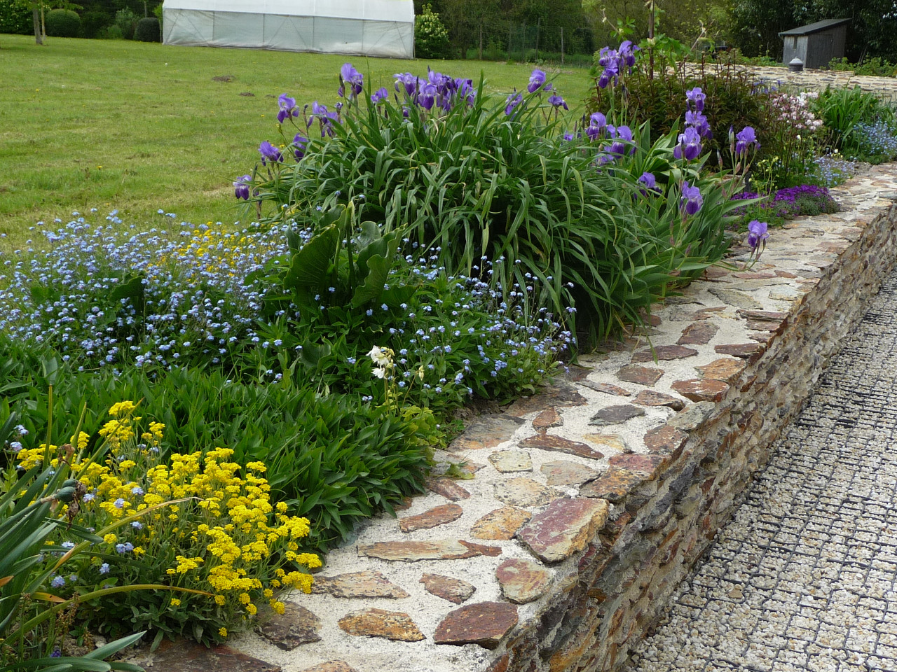 Un extérieur végétal et fleuri